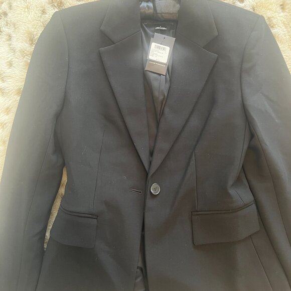 Club Monaco Cinched Waist Blazer - NWT Black Size 4 - Picture 3 of 4